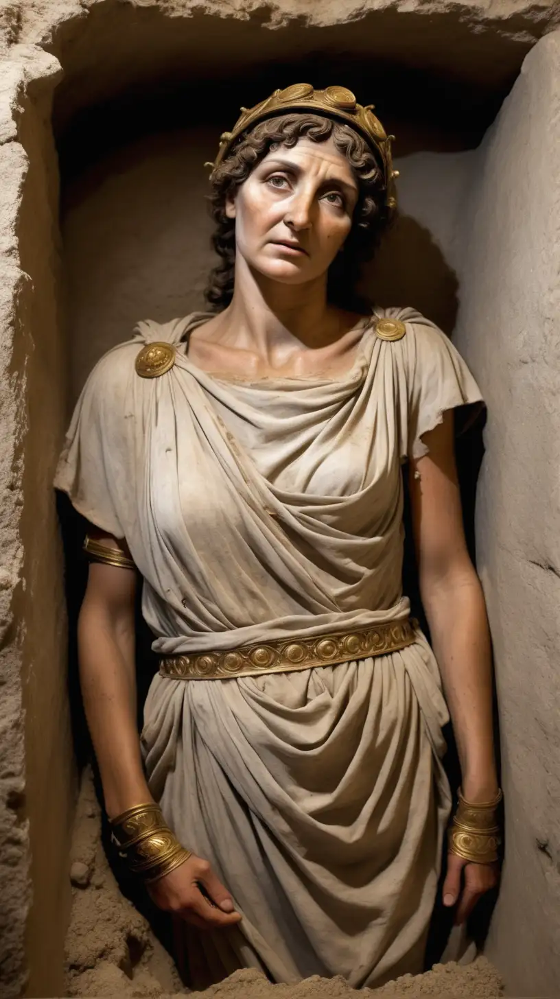 ancient roman woman who was buried alive