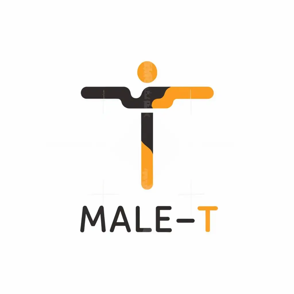 a logo design,with the text "MALE-T", main symbol:male,Moderate,be used in Retail industry,clear background