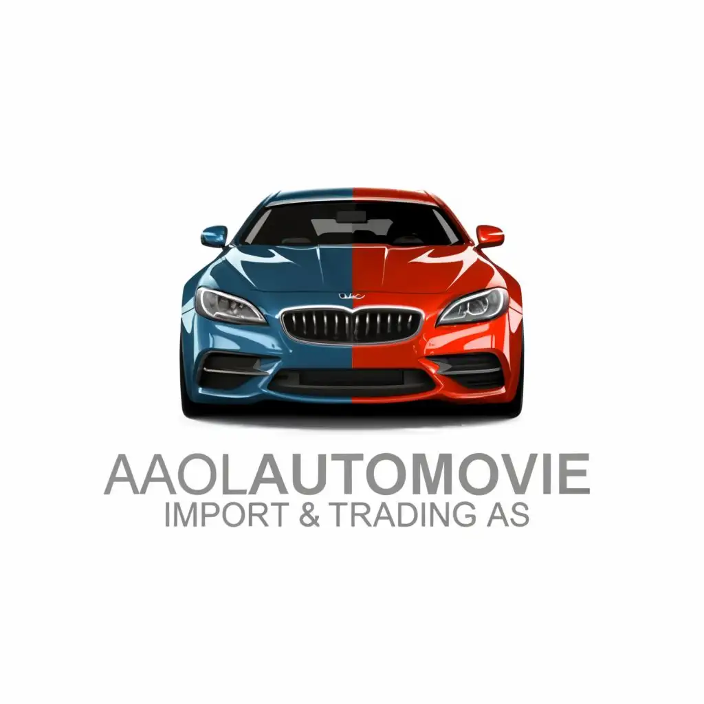 logo, car details, with the text "AOL Automotive Import & Trading AS", typography, be used in Automotive industry, slogan: "Salg, innbytte, kommisjon"