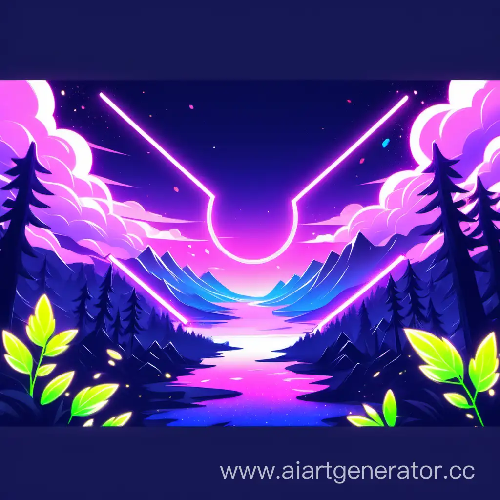 Discord-Profile-Header-Bright-Neon-Vibes-with-Nature-Elements