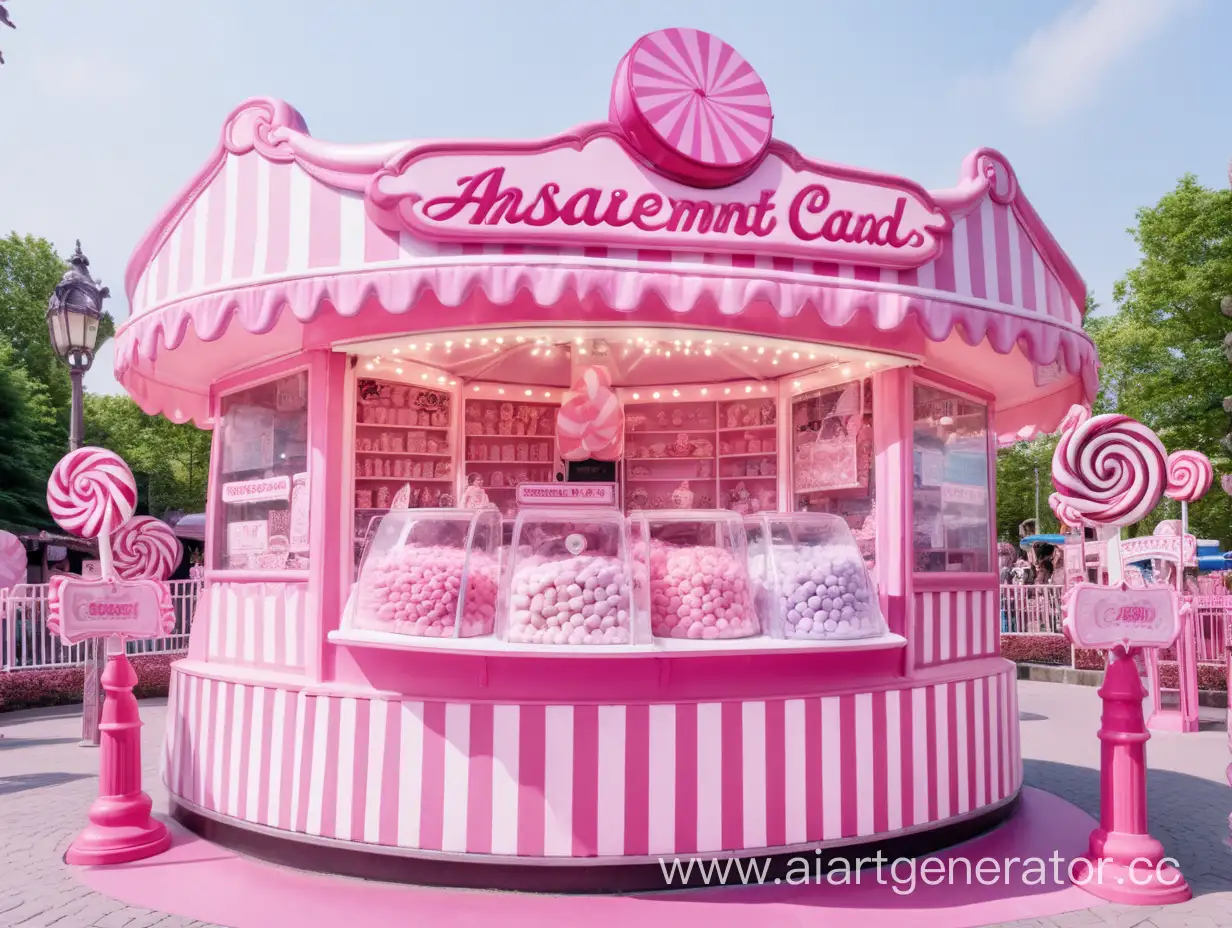 Enchanting-Pink-Candy-Booth-at-the-Amusement-Park