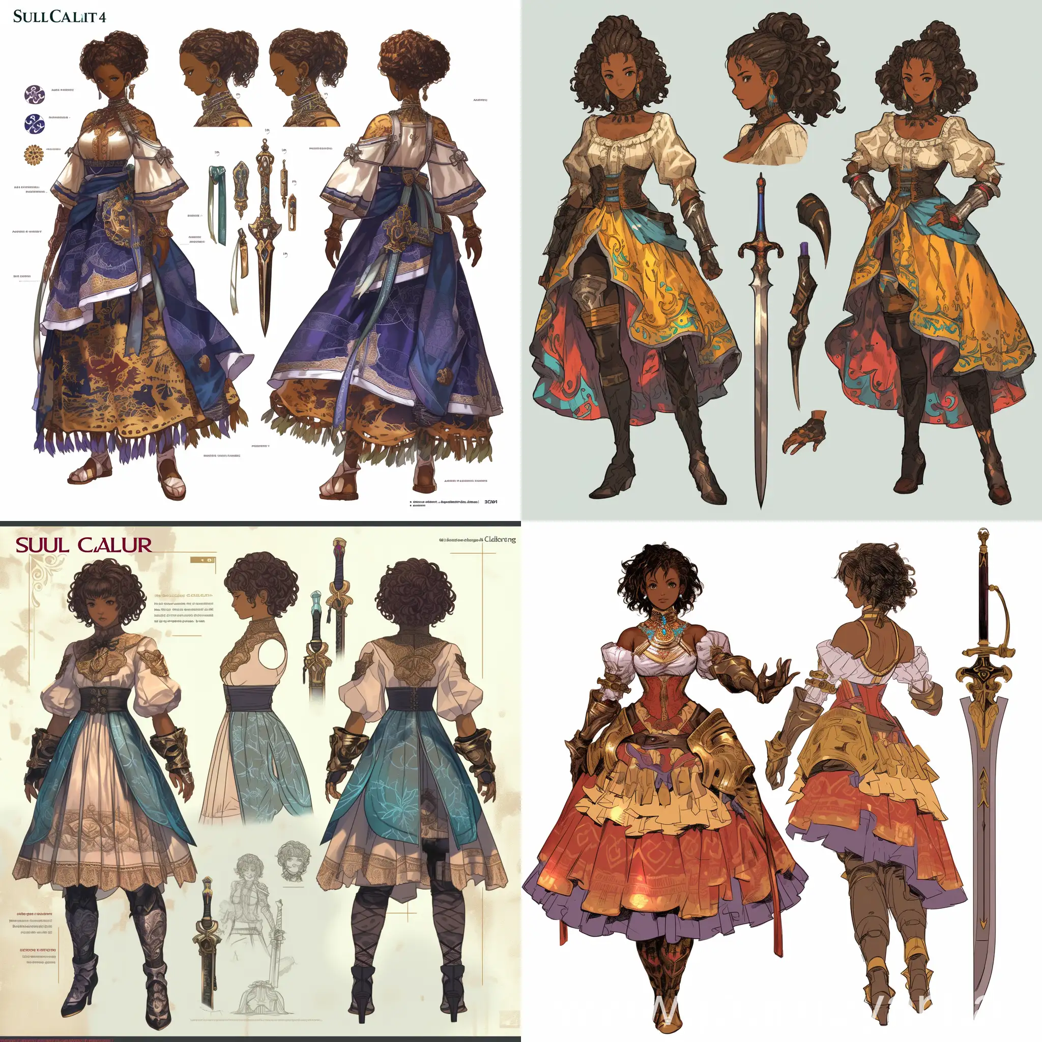 African-American-Girl-in-Soul-Calibur-Concept-Art-Dress