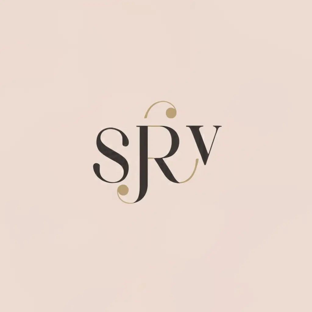 a logo design,with the text "SEROVA", main symbol:SRV,Moderate,be used in Beauty Spa industry,clear background