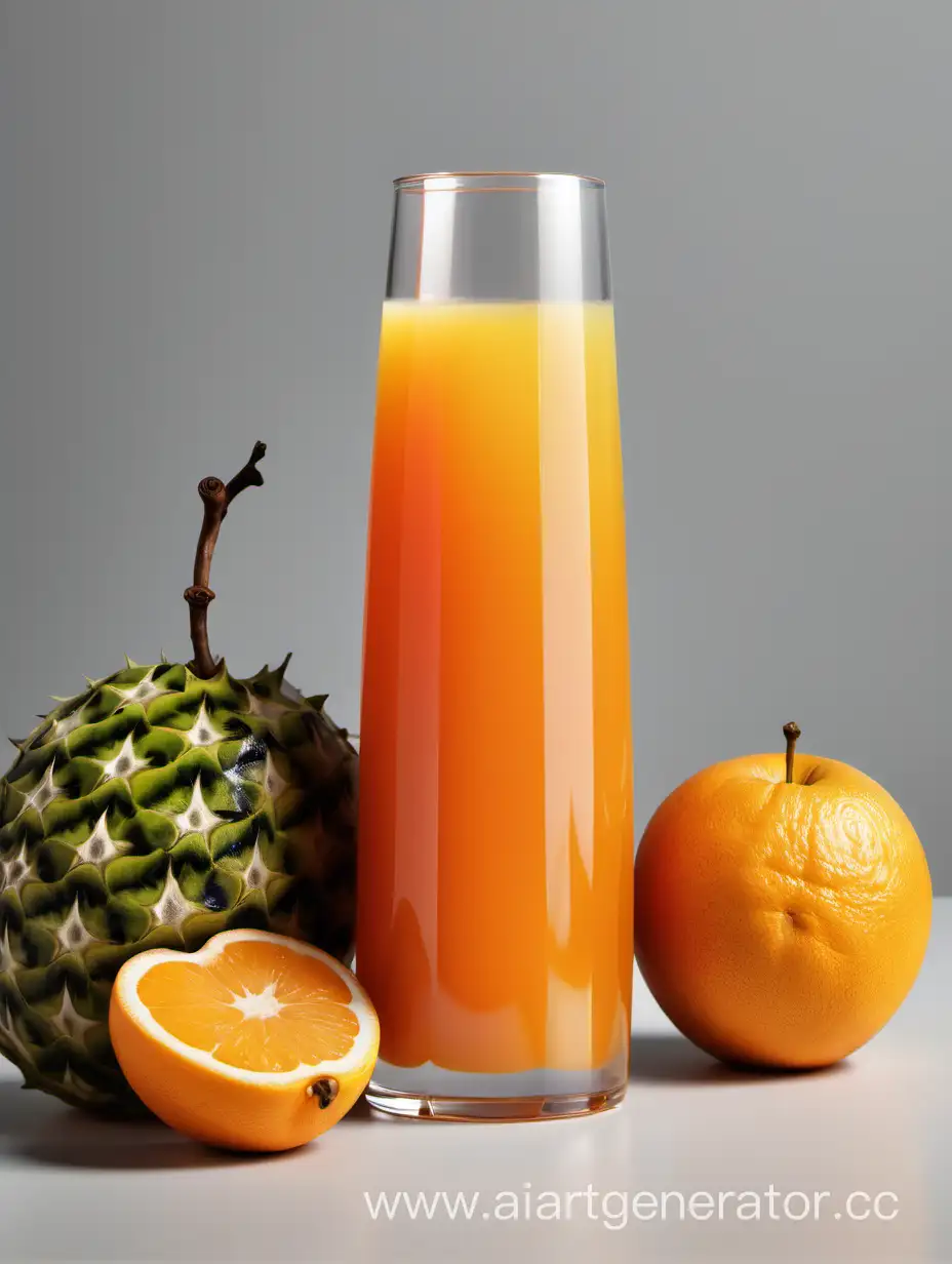 фруктовый сок, который можно смешать самостоятельно из подготовленных ингредиентов 