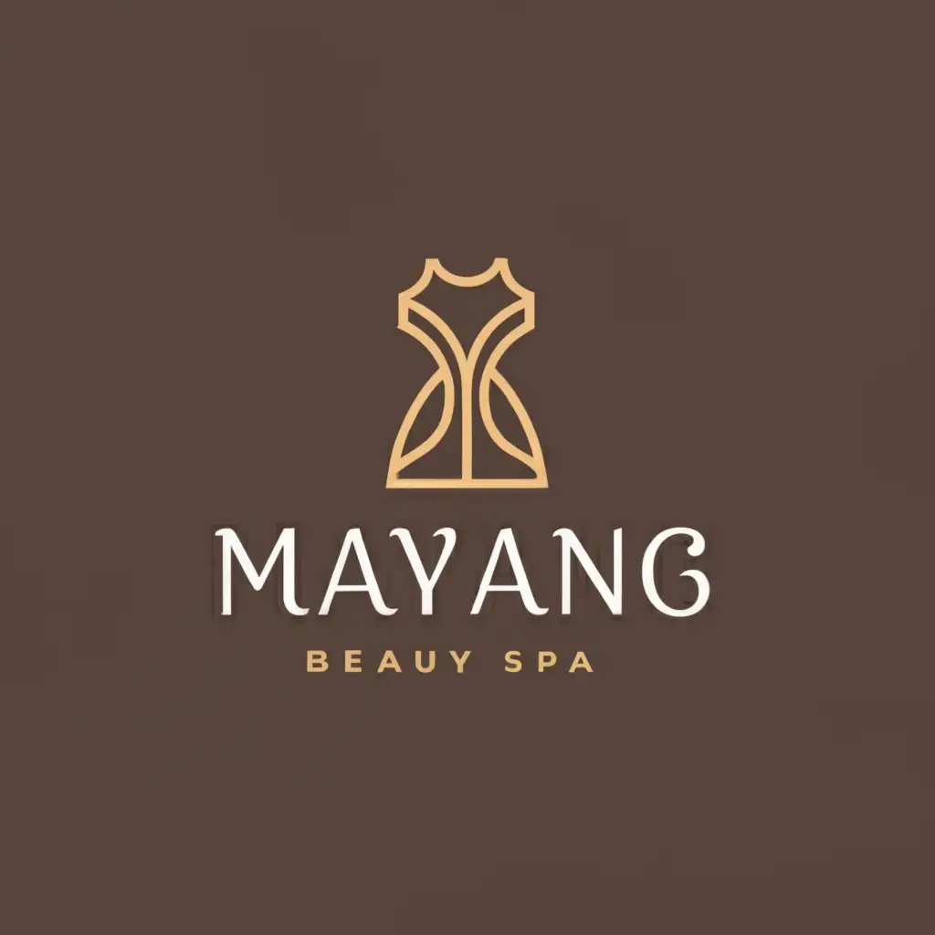a logo design,with the text "Mayang", main symbol:Fashion,Minimalistic,be used in Beauty Spa industry,clear background