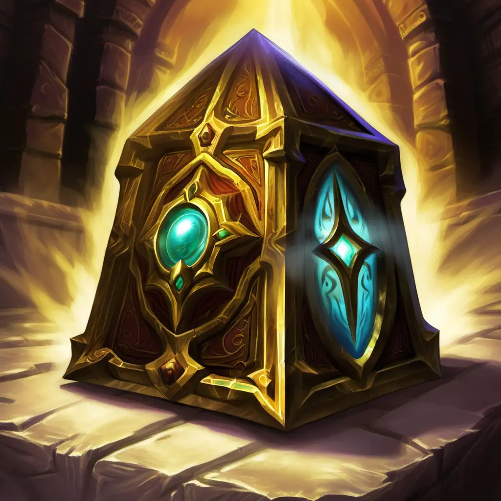 ancient relic, reliquary, world of warcraft tcg art, fantasy rpg, mysterious object