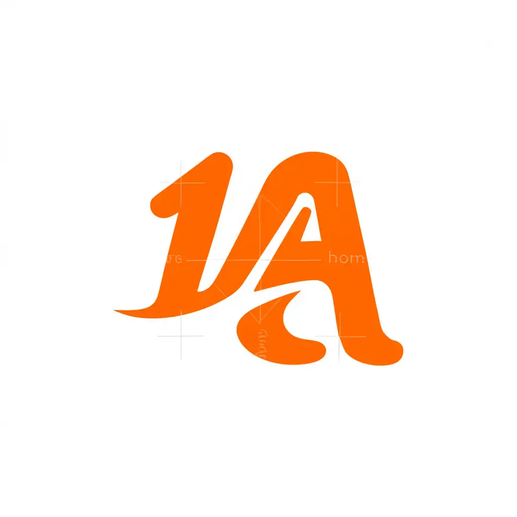 a logo design,with the text "1A", main symbol:Play with 1A in orange background,Moderate,be used in Home Family industry,clear background