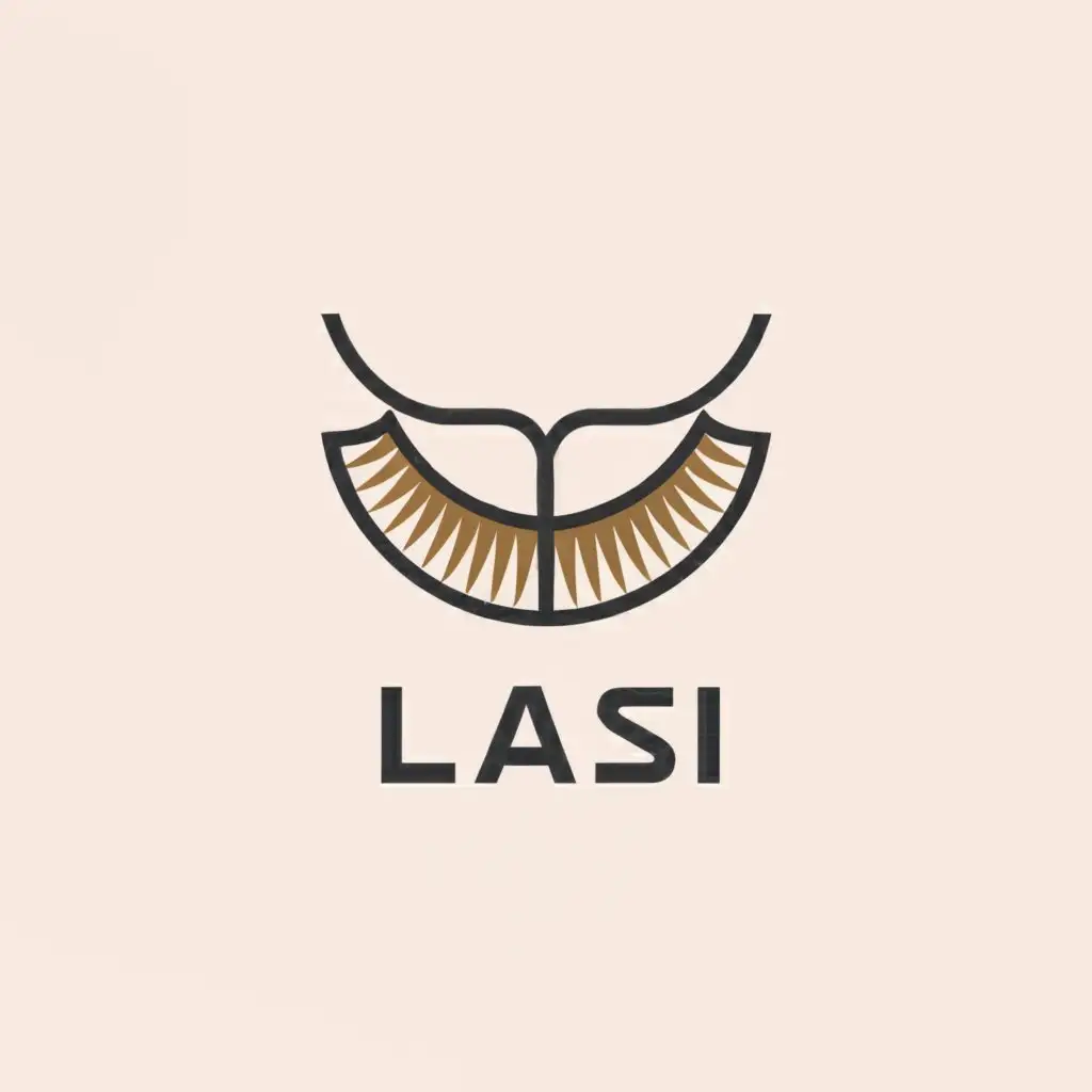 a logo design,with the text "LASII", main symbol:Eyebrows, eyelashes,complex,be used in Beauty Spa industry,clear background