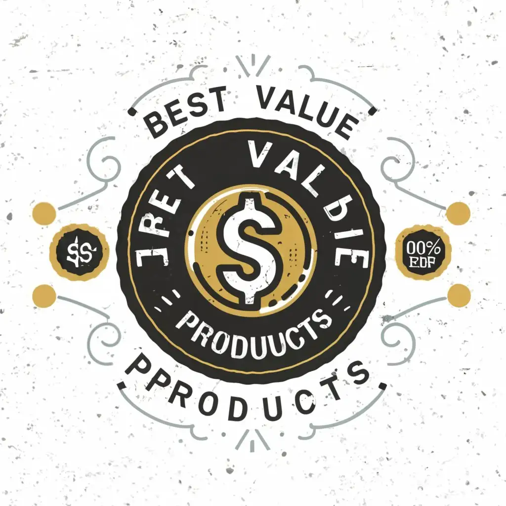 a logo design,with the text "Best Value Products", main symbol:money,Moderate,be used in Retail industry,clear background