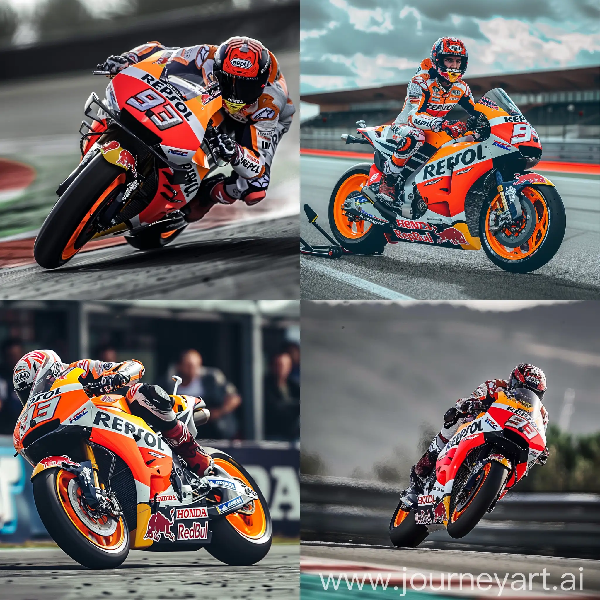 Motorcycle rider team Honda Repsol