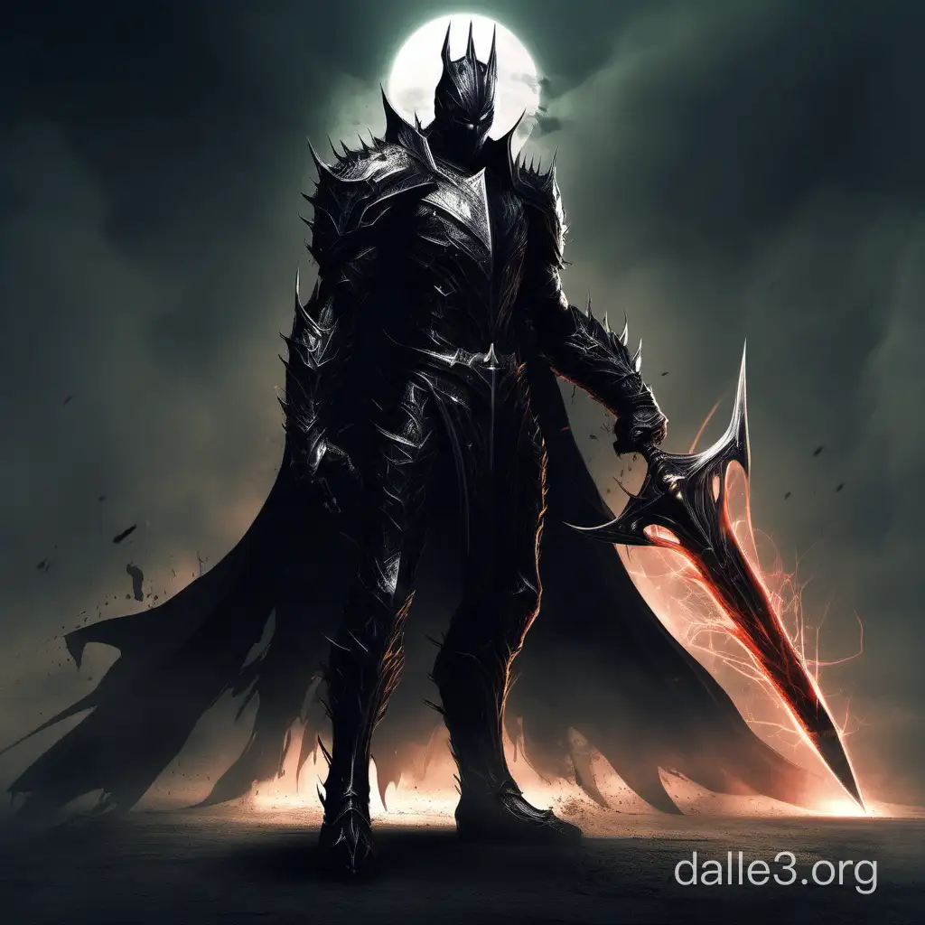 Superhuman character called knight of darkness 