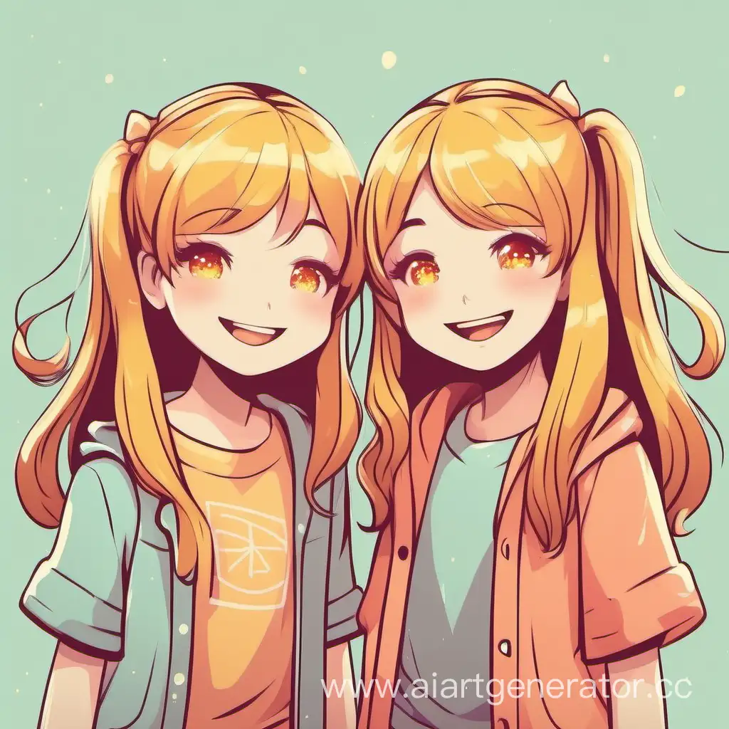 Two-Cheerful-Girls-Enjoying-Sunny-Day-Outdoors