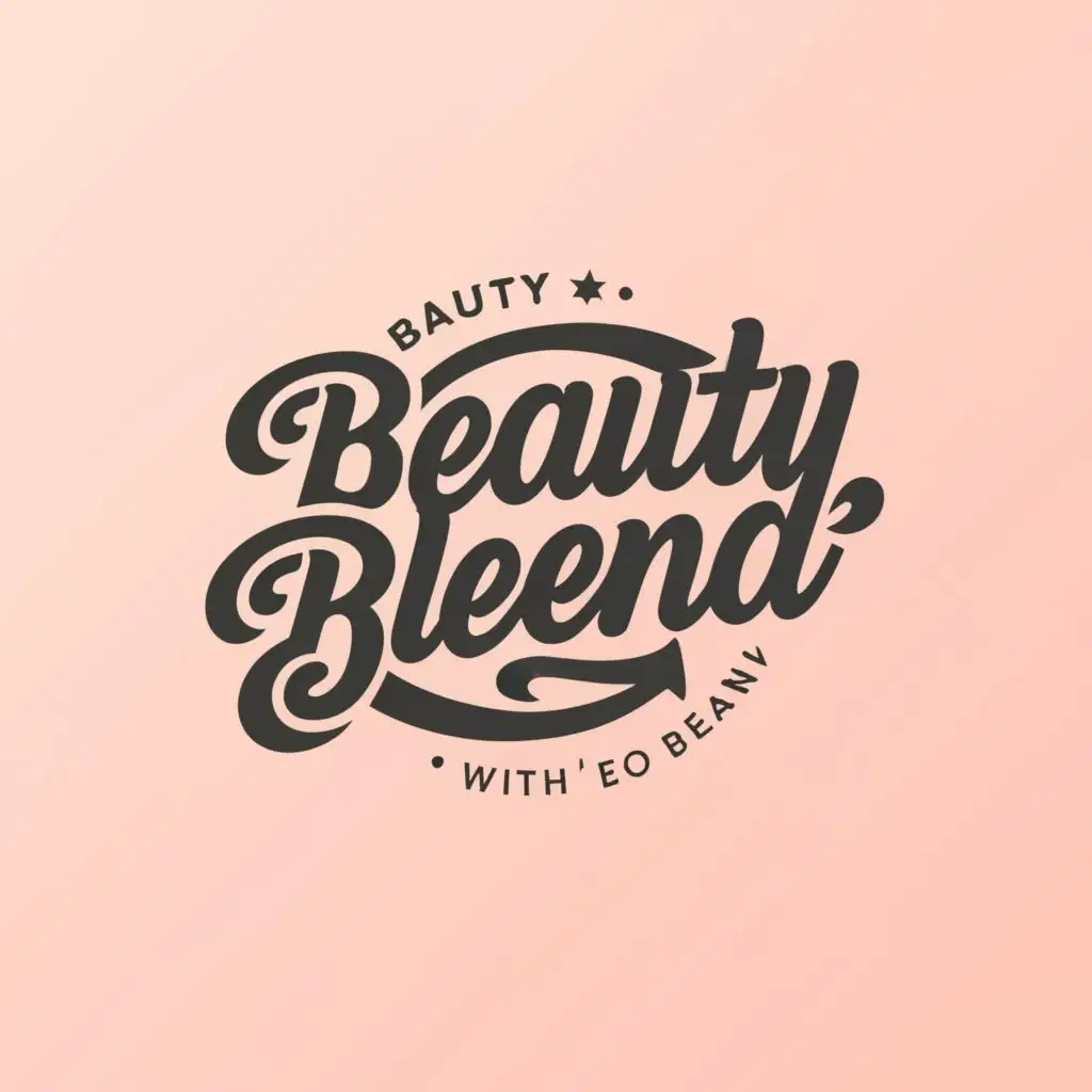 logo, logo for skin care brand, with the text "beauty-bleend", typography
