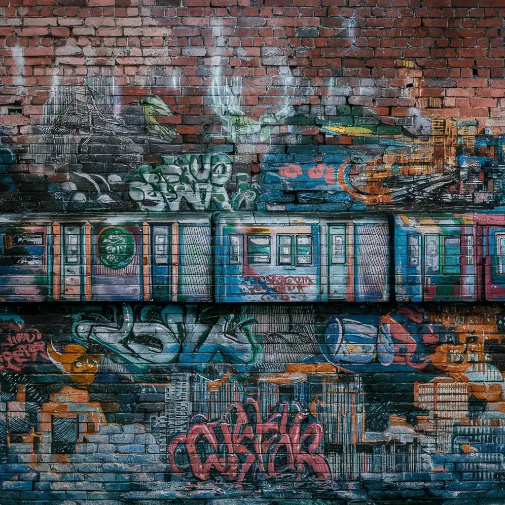 Urban-Street-Art-Vibrant-Graffiti-on-Brick-Wall