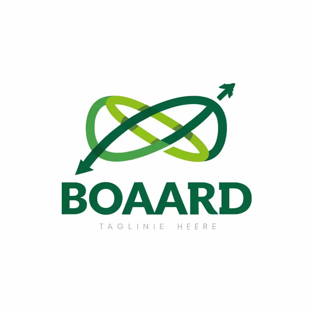 a logo design,with the text "board", main symbol:roadmap, bright green,Moderate,be used in Travel industry,clear background