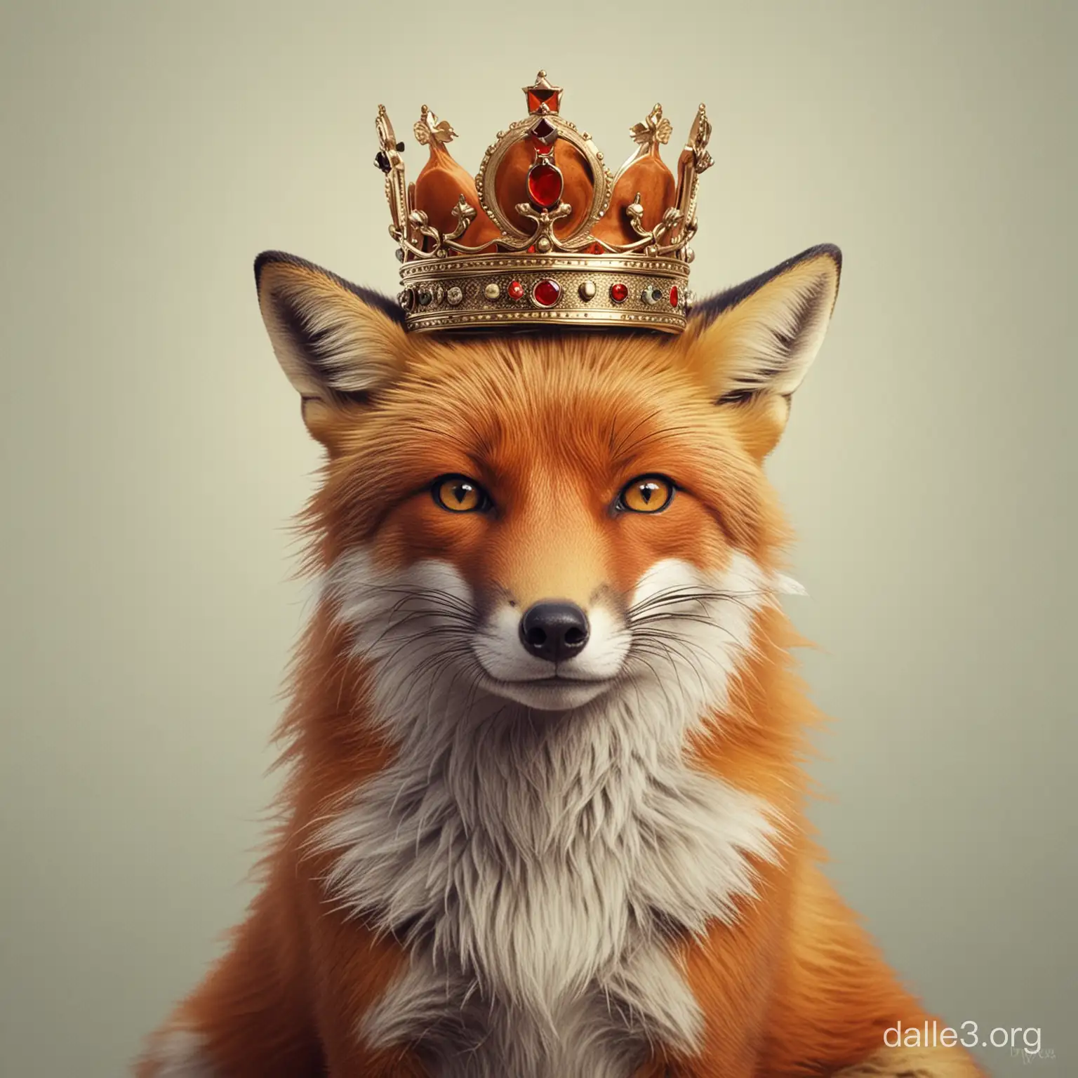 The fox with the crown