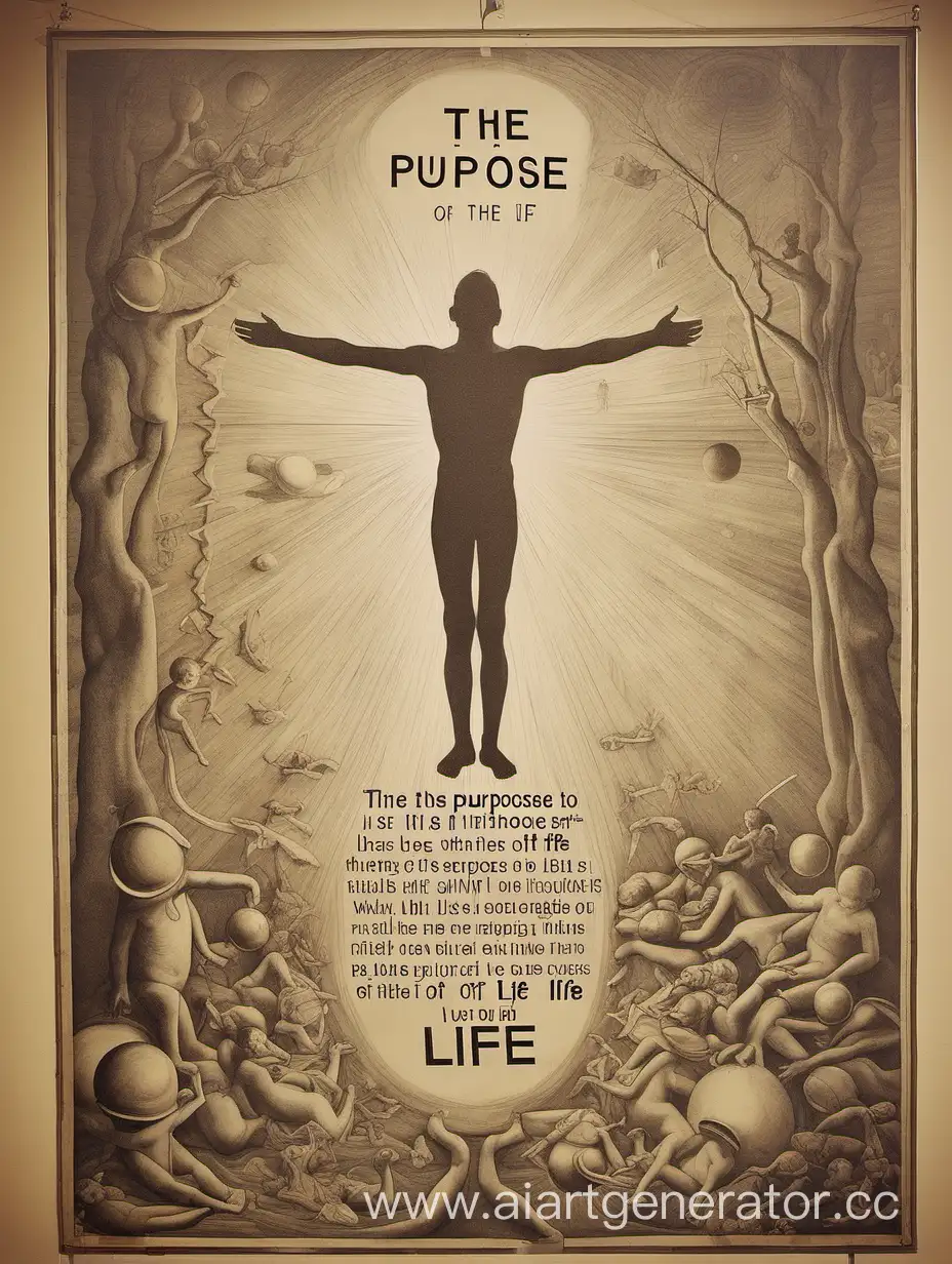 Exploring-Lifes-Purpose-A-ThoughtProvoking-Poster