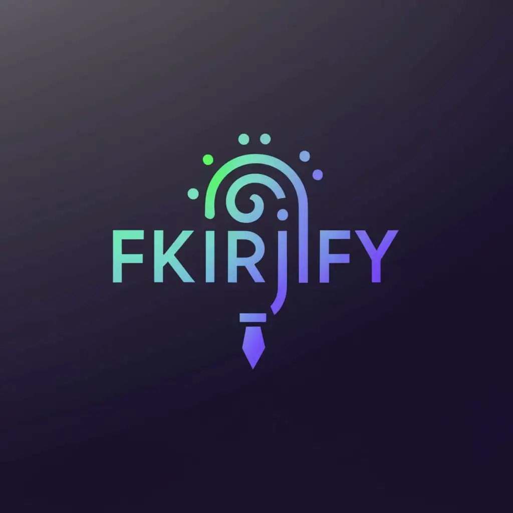 a logo design,with the text "fikirify", main symbol:Pen that converts ideas to digital,Moderate,be used in Technology industry,clear background