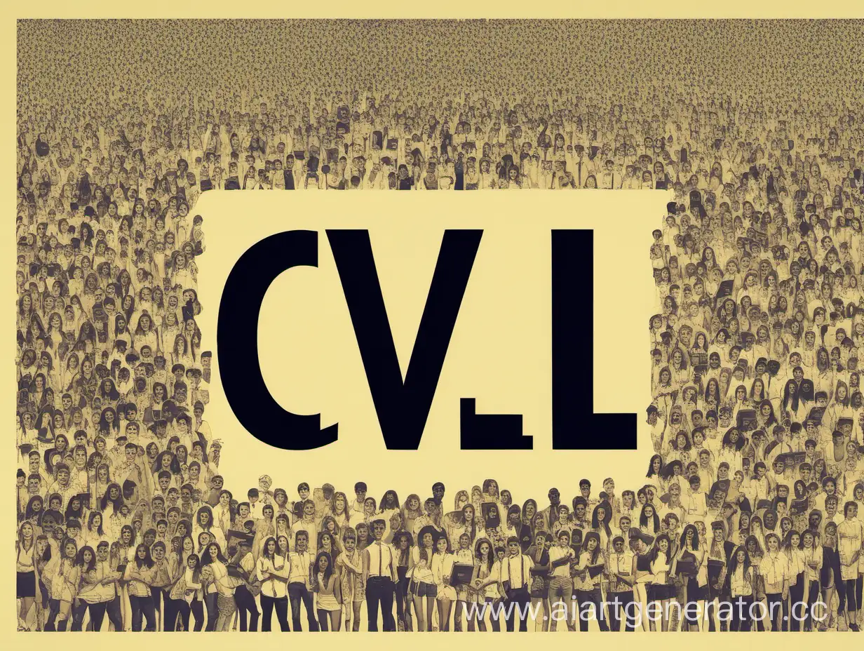Affiche pour la "CVL", étudiantes sérieuses et joueuses