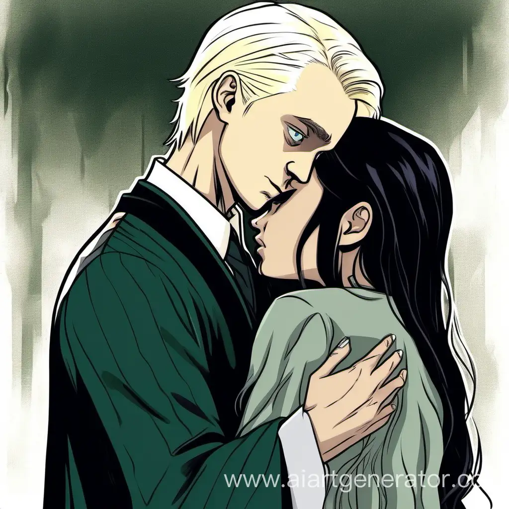 Draco-Malfoy-Embraces-a-Mysterious-Beauty-with-Striking-Features