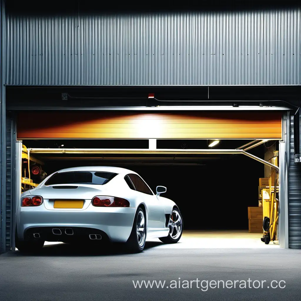 Speedy-Modern-Car-in-Garage