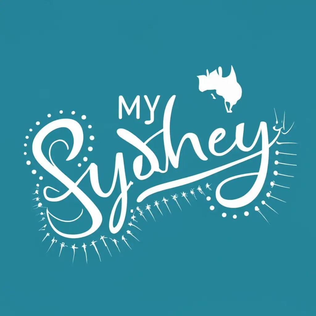 logo, Australia flag, with the text "My region Sydney", typography, be used in Travel industry