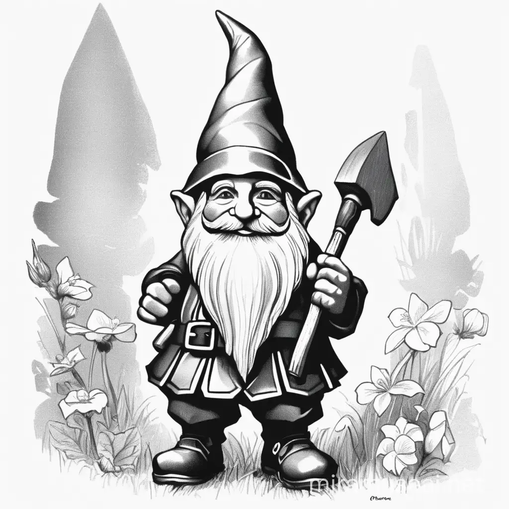 Enchanting Gnome in a Whimsical Forest Setting