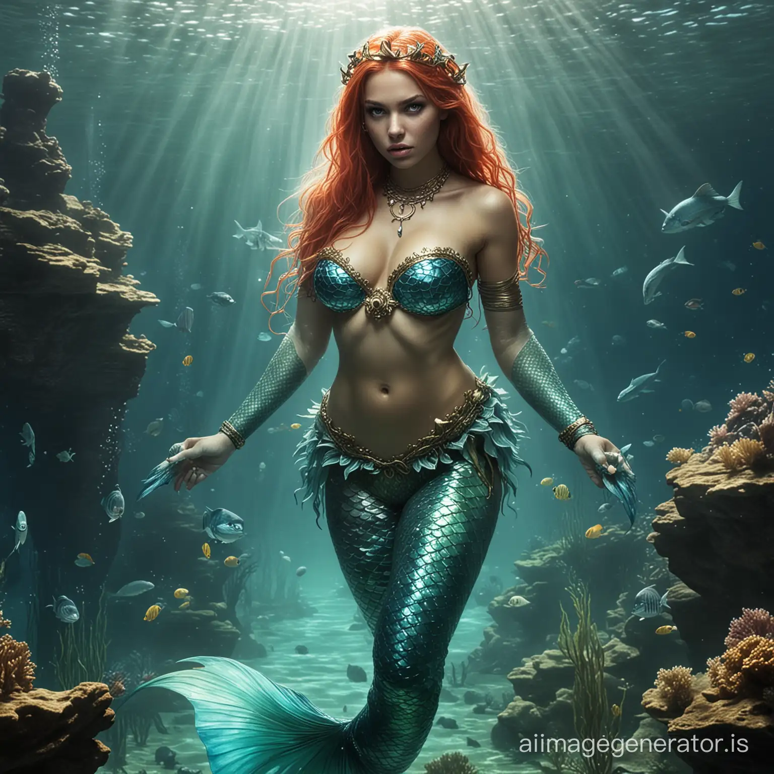 Enslaved-Mermaid-in-Captivity-Fantasy-Art-of-a-Captured-Sea-Creature
