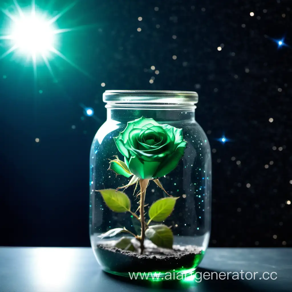 Green-Rose-in-Space-Jar-Extraterrestrial-Botanical-Beauty