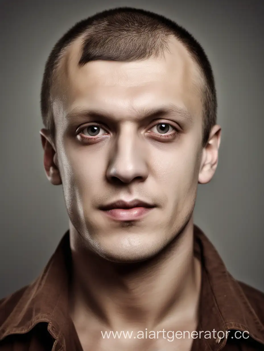 создай портретную фотку мужика лет 30, славянской внешности
