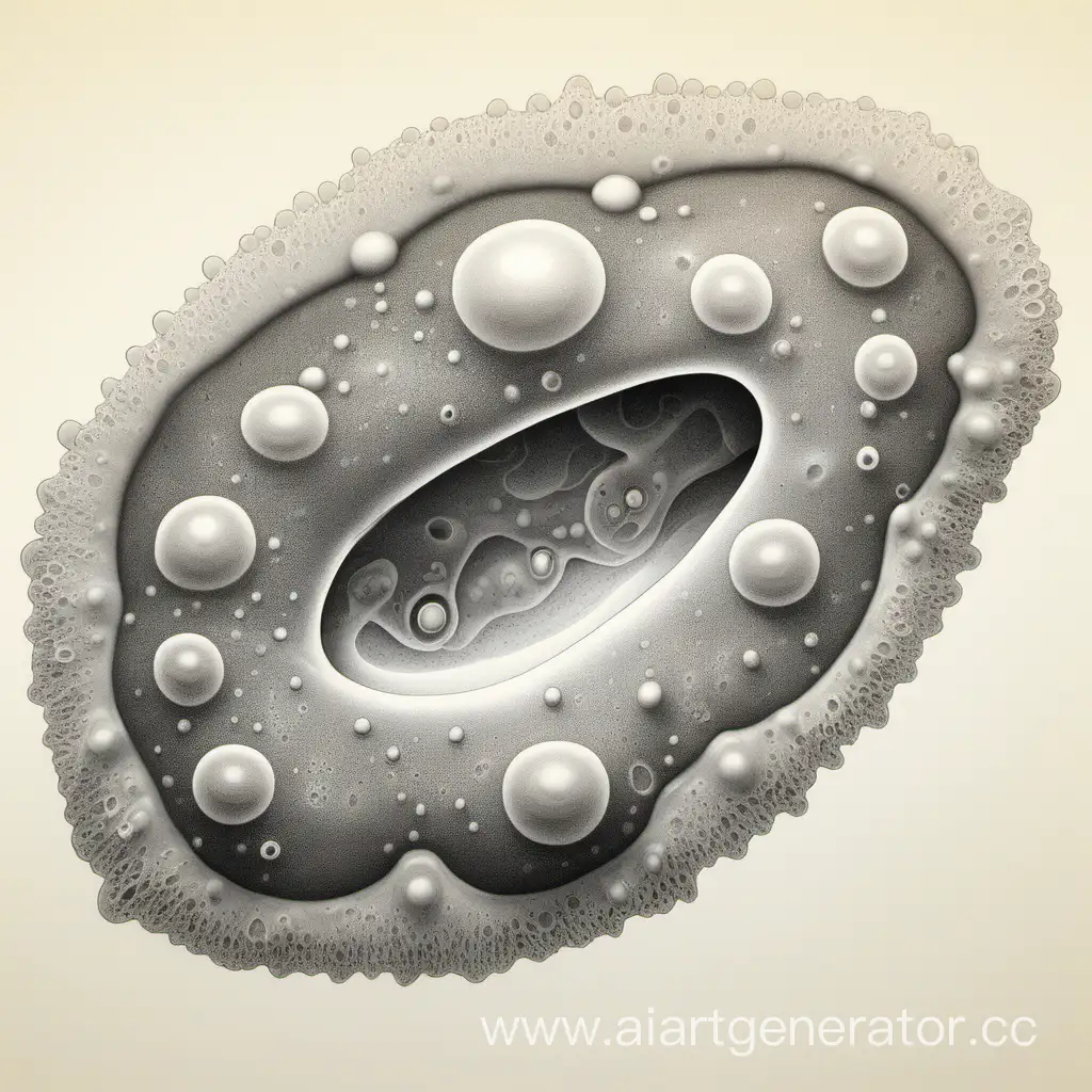 Vibrant-Amoeba-Art-Captivating-Microscopic-Illustration