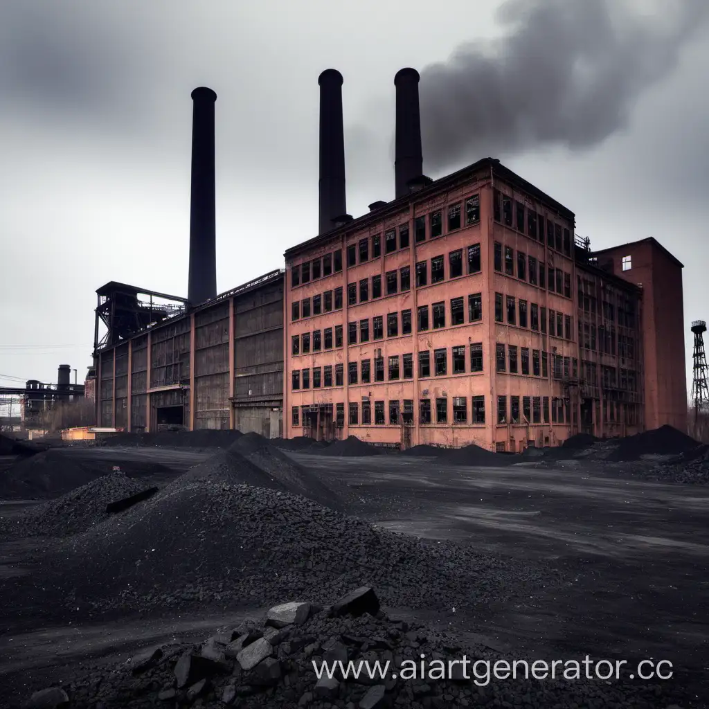 мало угля, старая фабрика