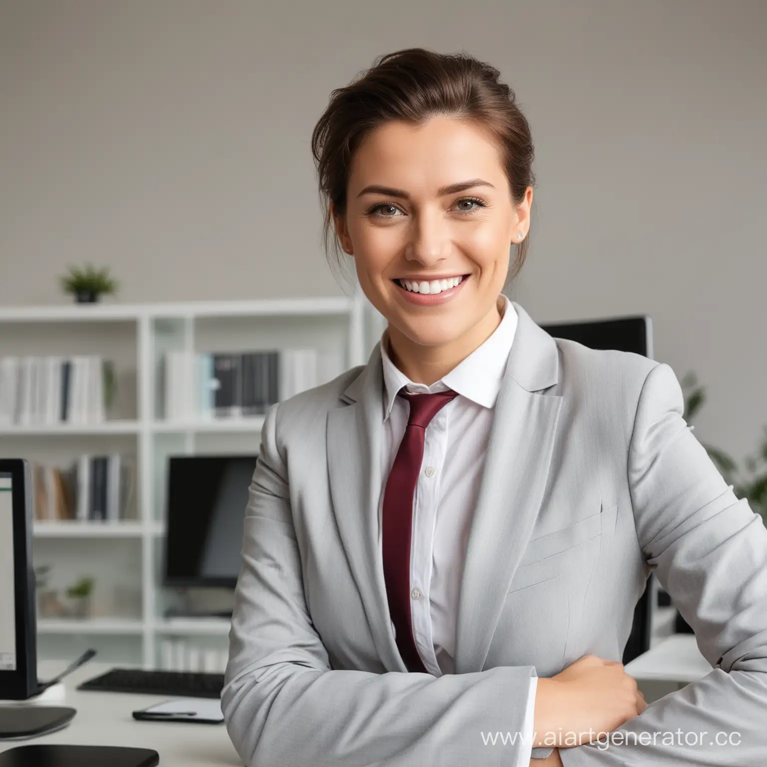 Smiling-Sales-Manager-Poses-for-Camera