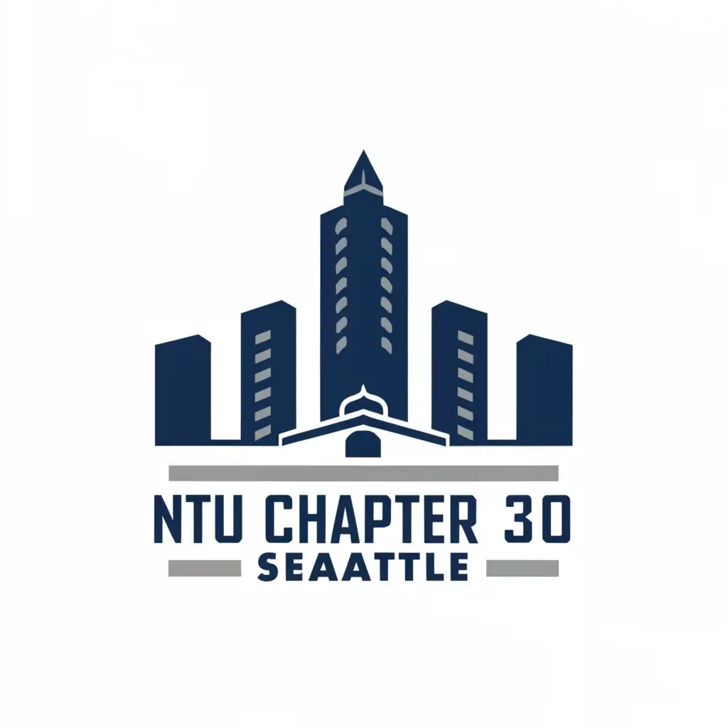 a logo design,with the text "NTEU, Chapter 30", main symbol:IRS Seattle with Union Fist,Moderate,clear background