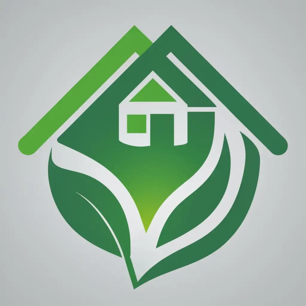 logo, Green architecture energy-saving low-carbon environmental protection, atmospheric simplicity, round logo, with the text "Yantai Construction Energy Conservation Association", typography, be used in Construction industry