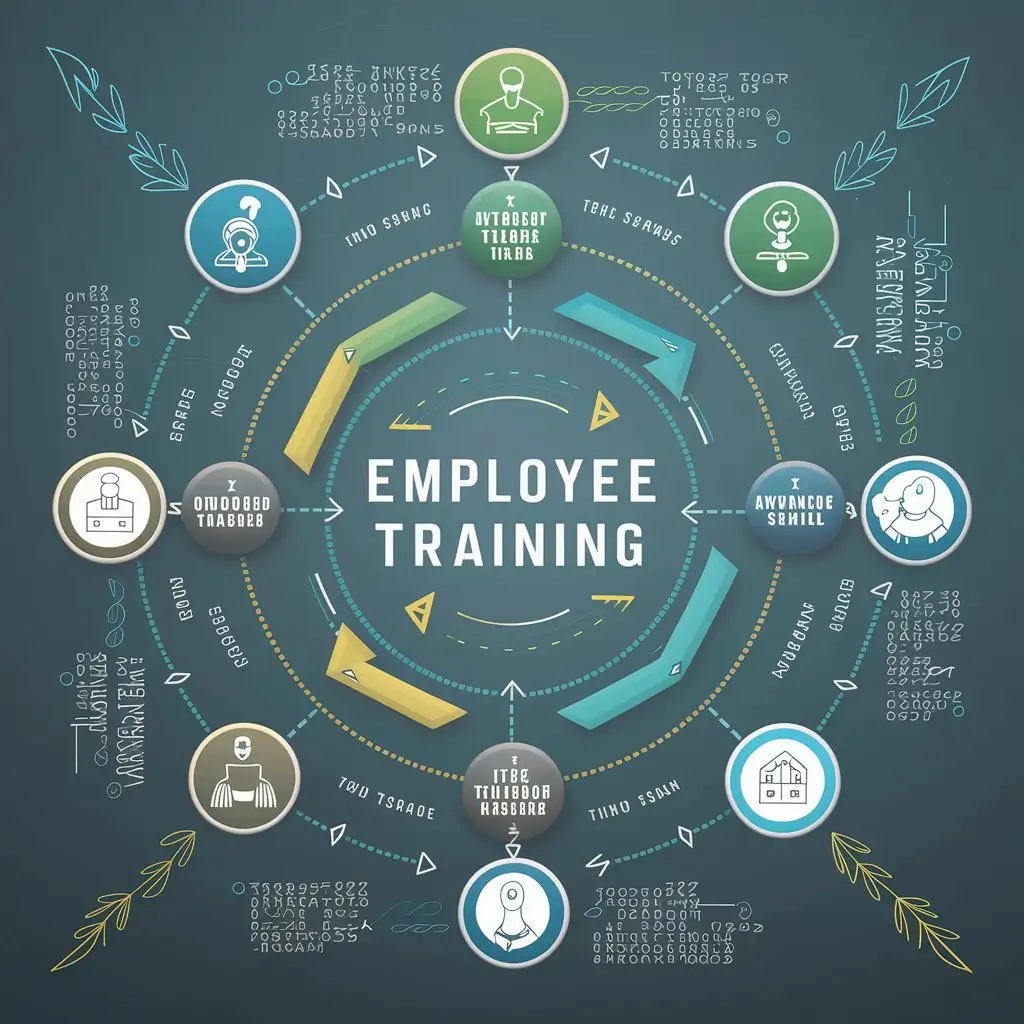 employees training schematic image without text