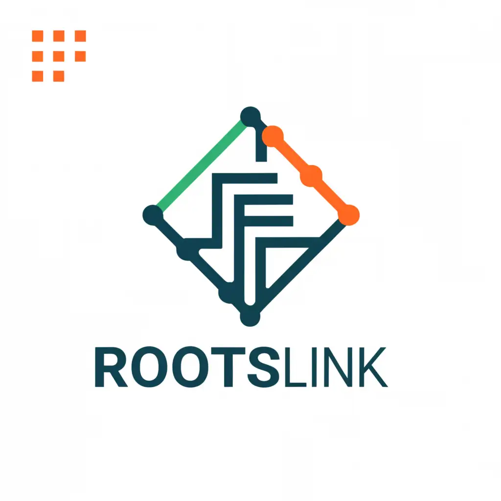 a logo design,with the text "RootsLink", main symbol:R,Moderate,clear background