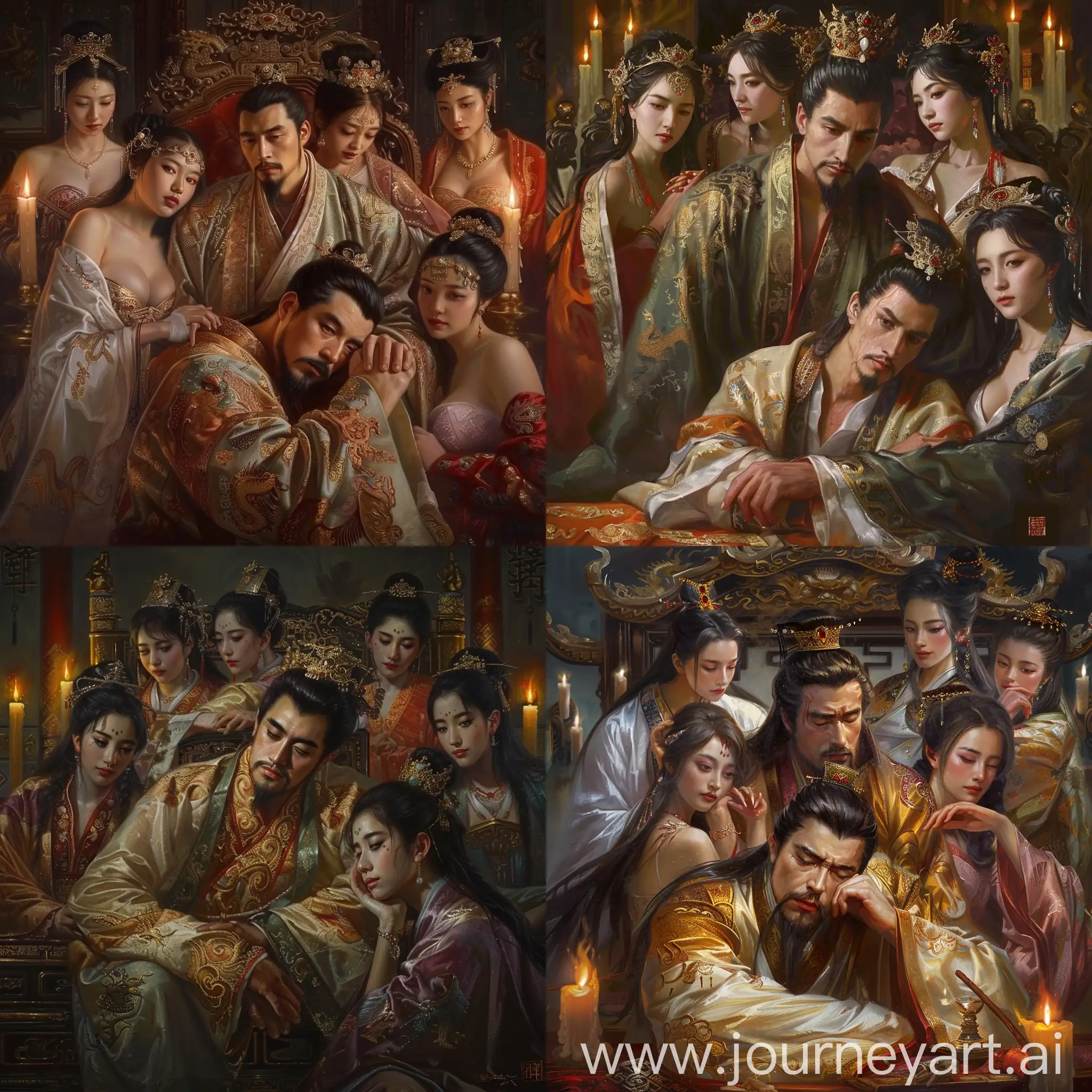 Chinese-Emperors-Serene-Court-Magnificent-Robes-and-Charming-Concubines