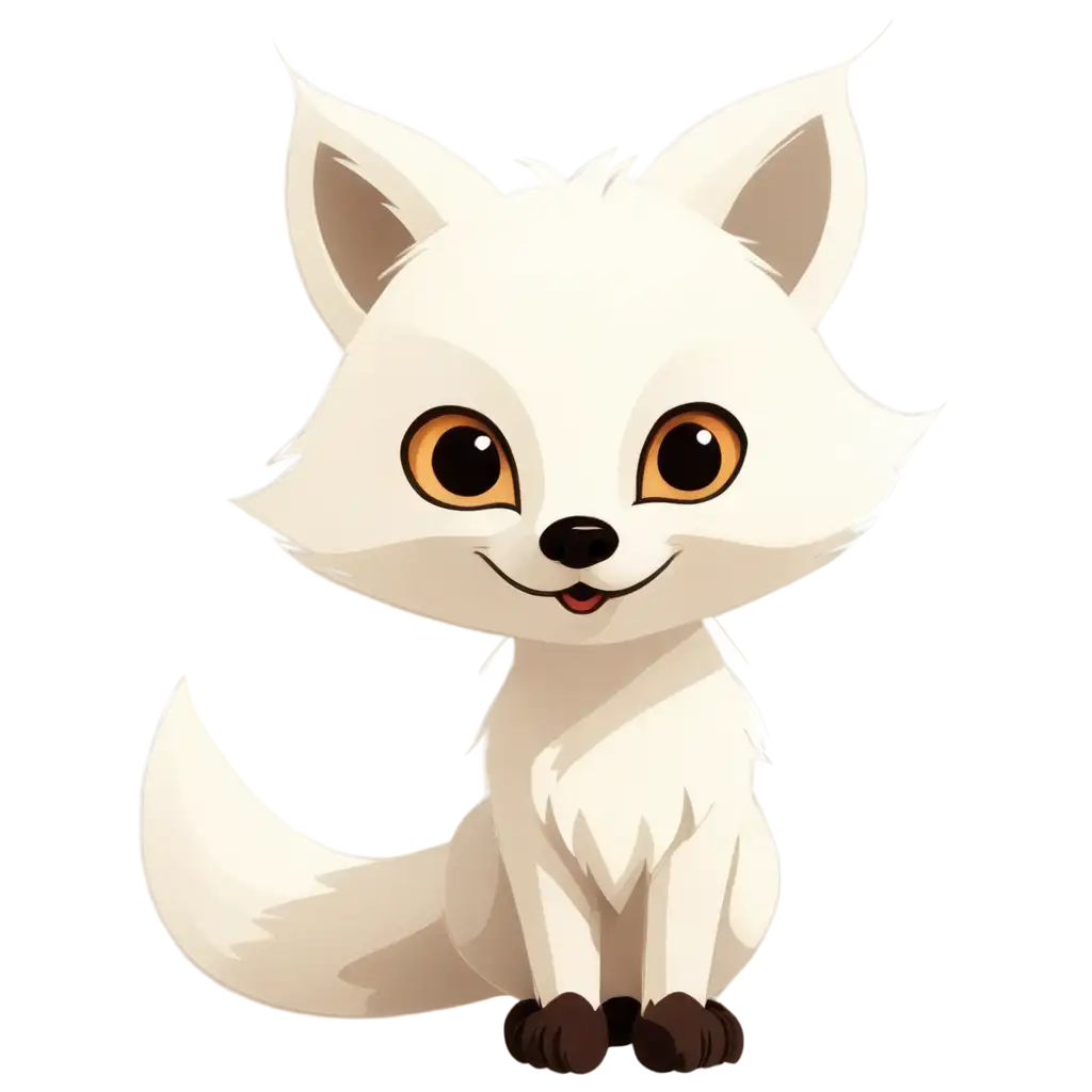 Cartoon-White-Fox-PNG-Captivating-HandDrawn-Illustration-for-Digital-Platforms