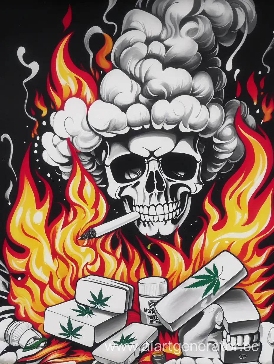 кокаин марихуана графити пожар рэп сука