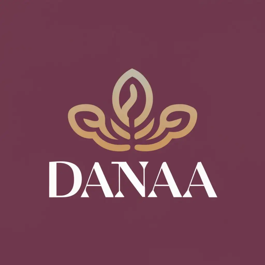 logo, LUXURY, with the text "DANAA", typography