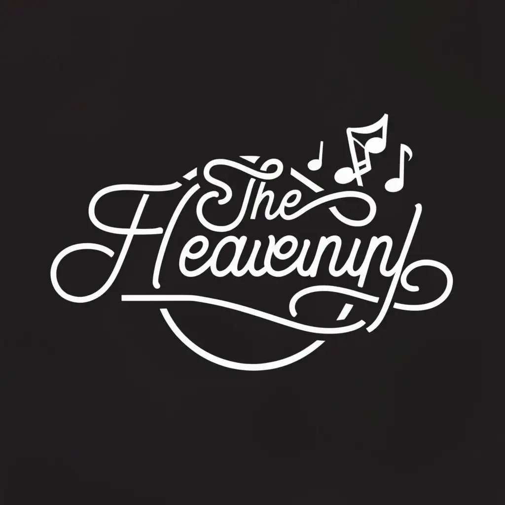 a logo design,with the text "The Heavenly", main symbol:Choir& acting team,Minimalistic,be used in Religious industry,clear background