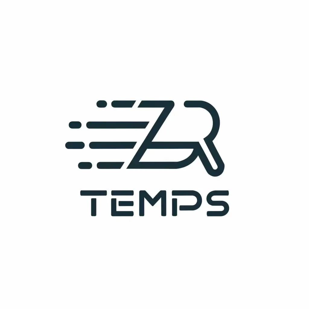 a logo design,with the text "temps", main symbol:e bike,Moderate,be used in Technology industry,clear background