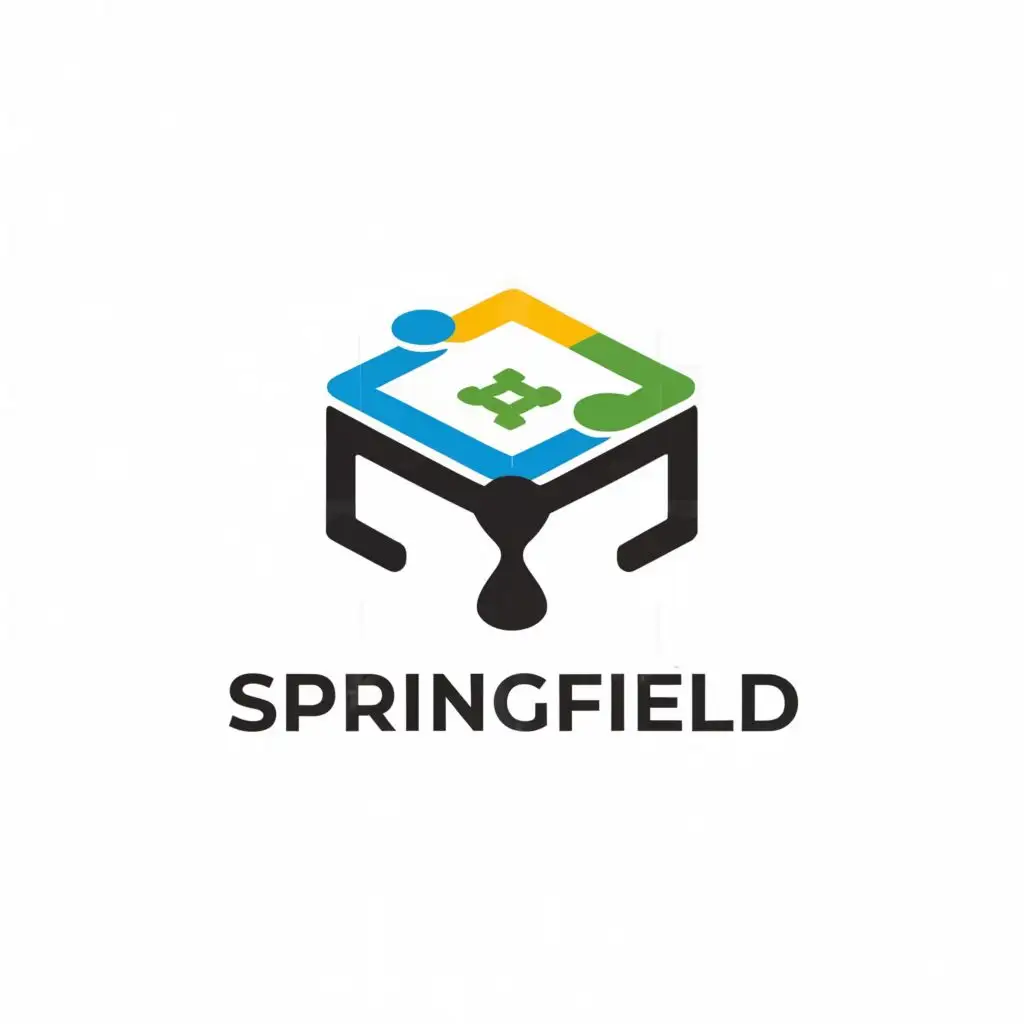 a logo design,with the text "Springfield", main symbol:Software,Moderate,be used in Education industry,clear background