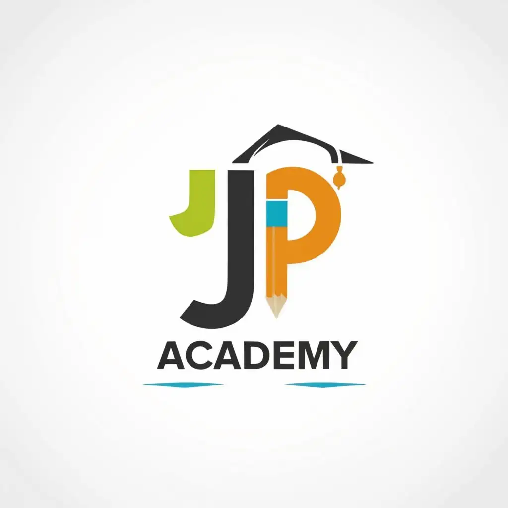 logo, EDUCATION, with the text "JP ACADEMY", typography, be used in Education industry