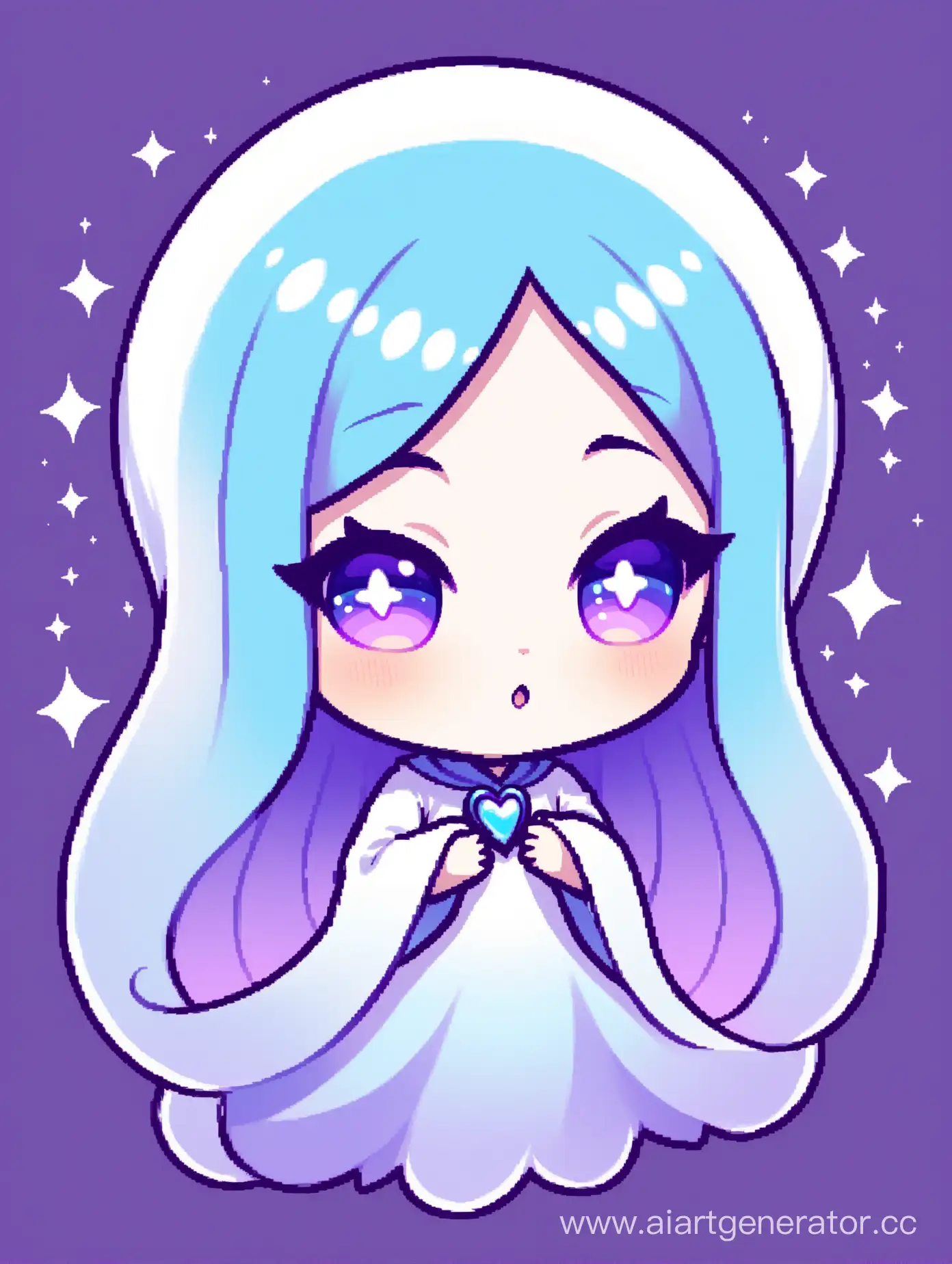 Chibi-Style-Ghost-Caressing-in-PurpleBlue-Palette