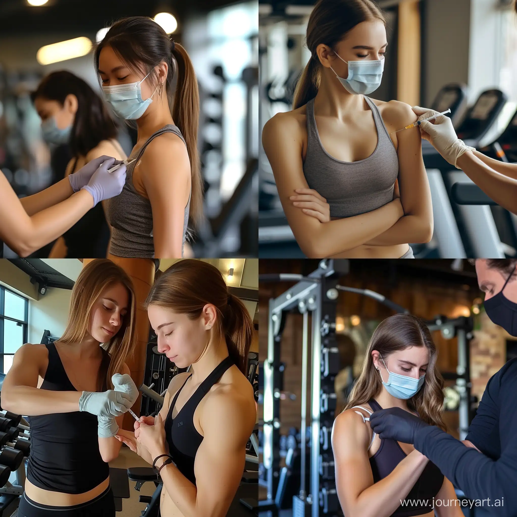 Young-Girl-Receives-Vaccination-in-Gym-Setting