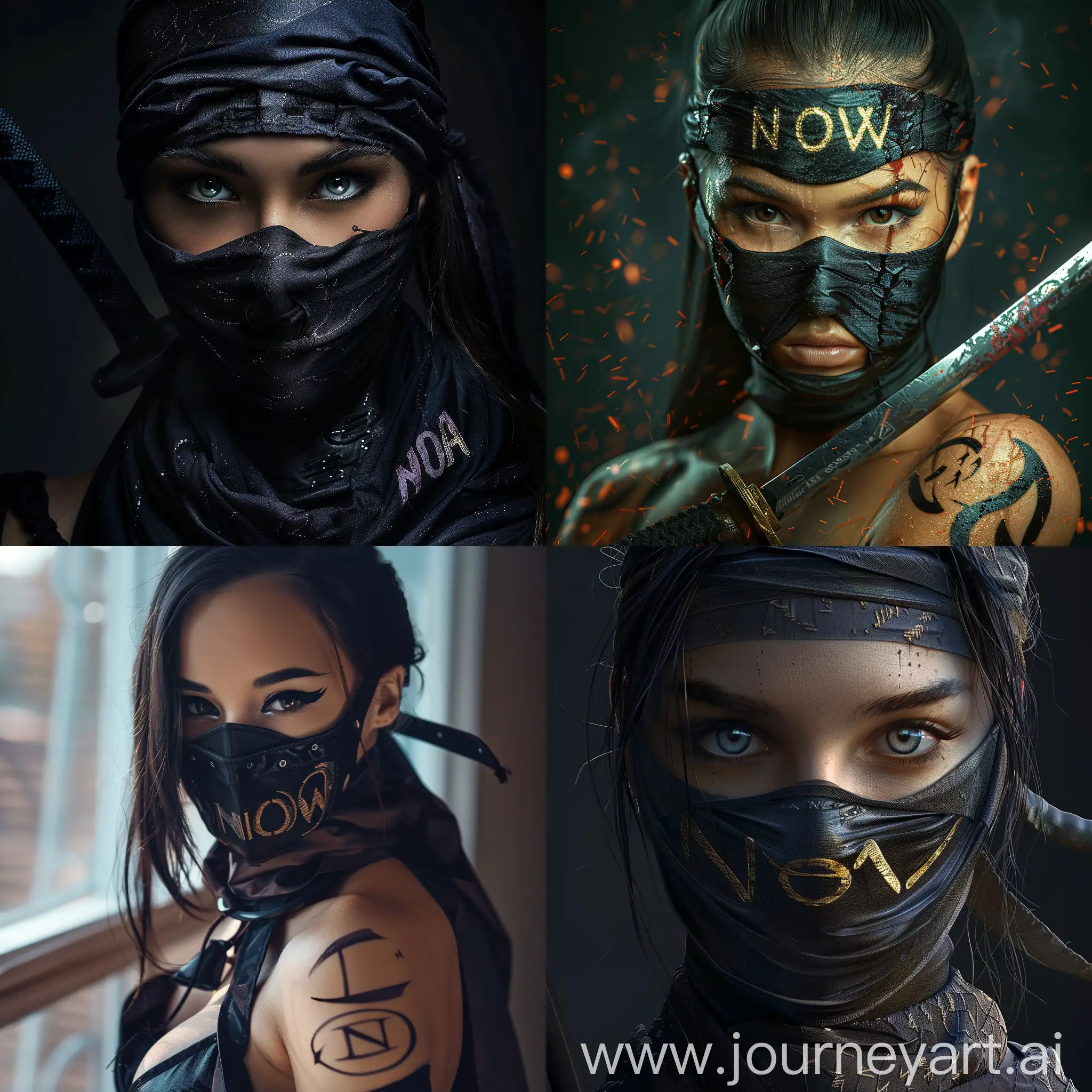 Elegant-Ninja-Woman-Portrait-NOVA-Inscription