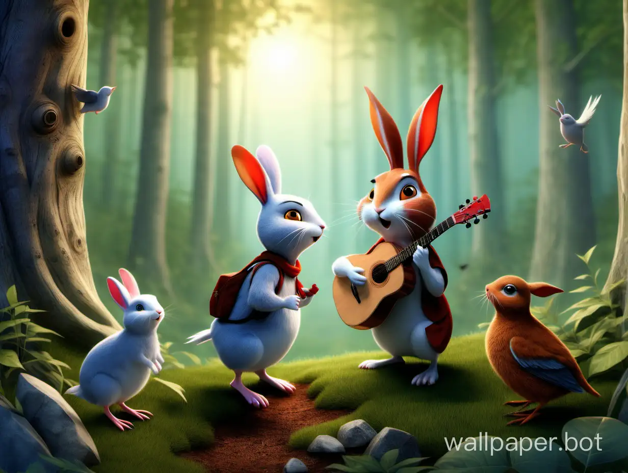 After several exciting days with the Singing Birds, Anna decided to return to the Forest of Eternal Mystery to share her new experience with the Philosopher Rabbit and other friends. With a song in her heart and wisdom in her soul, she has now become a true mediator between different aspects of nature.