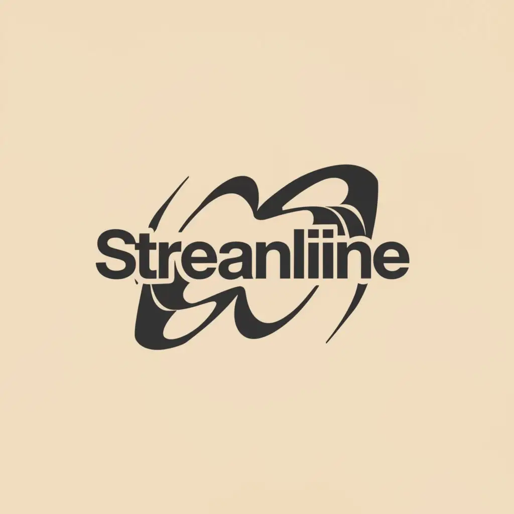 a logo design, with the text 'Streamline', main symbol: Abstract shape, Minimalistic, clear background